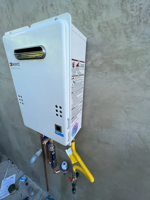 Tankless water heater installation for West Oaks Mall homes